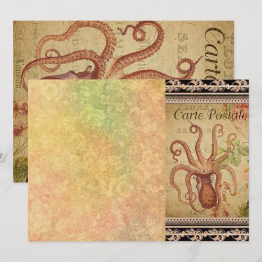 Französische Postkarte (Vorne/Hinten)
