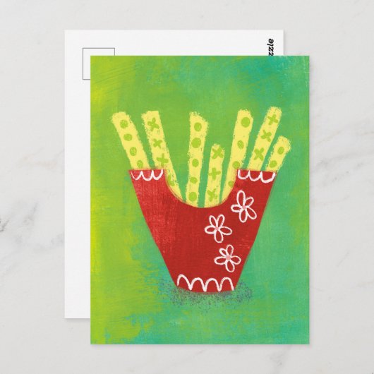 Französische Postkarte (Vorne/Hinten)