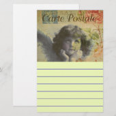 Französische Postkarte Briefpapier (Vorne/Hinten)