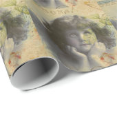 Französische Postkarte Geschenkpapier (Rolleneckpunkt)