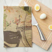 Französische Postkarte Küchentuch (Viertel Falte)