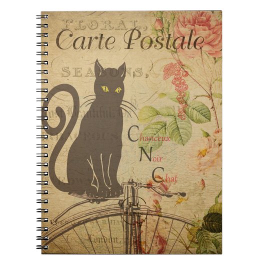 Französische Postkarte Notizblock (Vorderseite)