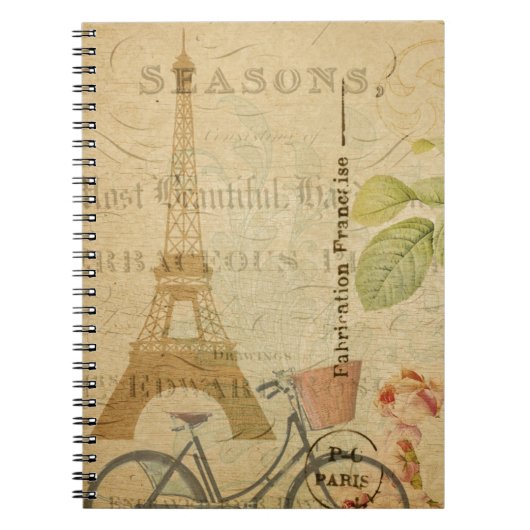 Französische Postkarte Notizblock (Vorderseite)