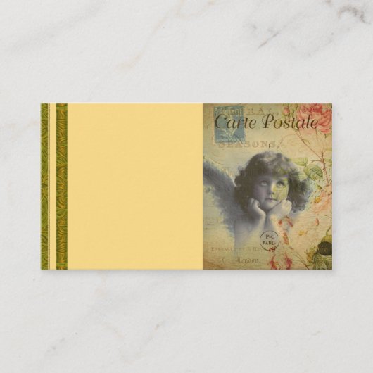 Französische Postkarte Visitenkarte (Vorderseite)