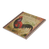 Französische Postkarten-Keramik Fliese (Seite)