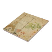 Französische Postkarten-Keramik Fliese (Seite)