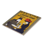 Französische Postkarten-Keramik Fliese (Seite)