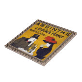 Französische Postkarten-Keramik Fliese (Seite)