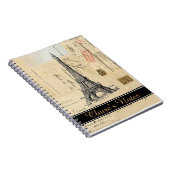 Französische Postkarten Paris personifizieren Notizblock (Rechte Seite)