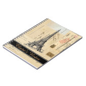 Französische Postkarten Paris personifizieren Notizblock (Linke Seite)