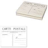 Französische Postkarten Postale Blank Template Cra Gummistempel (Stempel)