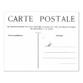 Französische Postkarten Postale Blank Template Cra Gummistempel (Prägung)