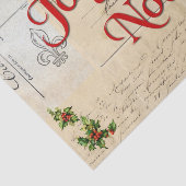 Französische Postkarten - Weihnachtszettel Seidenpapier (Ausschnitt)