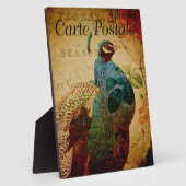 Französische Postkartenebene Fotoplatte (Seite)