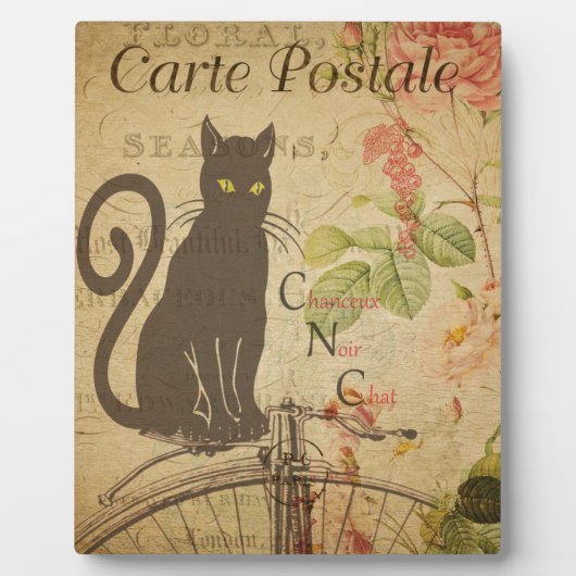 Französische Postkartenebene Fotoplatte (Vorderseite)