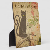 Französische Postkartenebene Fotoplatte (Seite)