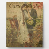 Französische Postkartenebene Fotoplatte (Vorderseite)