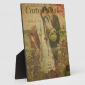 Französische Postkartenebene Fotoplatte (Seite)