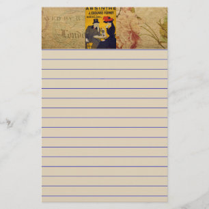 Französische Postkartenlandschaft Briefpapier