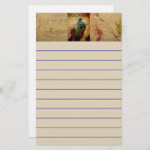 Französische Postkartenlandschaft Briefpapier (Vorne/Hinten)