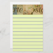 Französische Postkartenlandschaft Briefpapier (Vorne/Hinten)