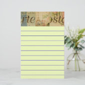 Französische Postkartenlandschaft Briefpapier (Stehend Vorderseite)