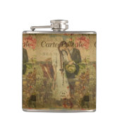 Französische Postkartenmaske Flachmann (Vorderseite)