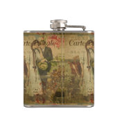 Französische Postkartenmaske Flachmann (Rückseite)