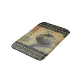 Französische Postkartenmatte Badematte (Schrägansicht)