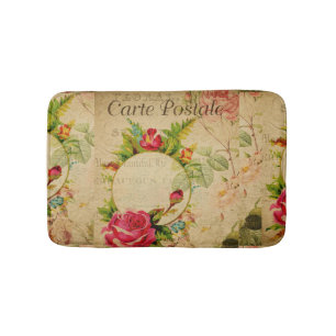 Französische Postkartenmatte Badematte