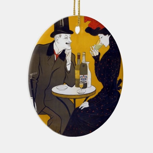 Französische Postkartenmauer Keramik Ornament (Rechts)