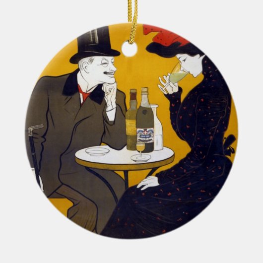 Französische Postkartenmauer Keramik Ornament (Vorne)