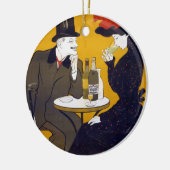 Französische Postkartenmauer Keramik Ornament (Links)