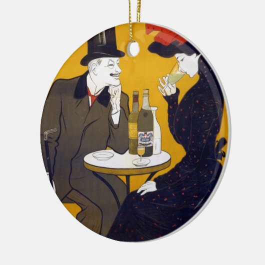 Französische Postkartenmauer Keramik Ornament (Links)