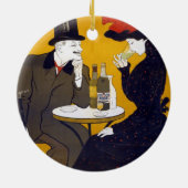 Französische Postkartenmauer Keramik Ornament (Hinten)