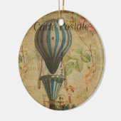 Französische Postkartenmauer Keramik Ornament (Links)
