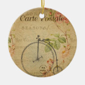 Französische Postkartenmauer Keramik Ornament (Vorne)