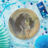 Französische Postkartenpapierplatte Pappteller (Party)