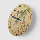 Französische Postkartenuhr Runde Wanduhr (Winkel)