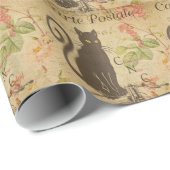 Französische Postkartenverpackungspapier Geschenkpapier (Rolleneckpunkt)