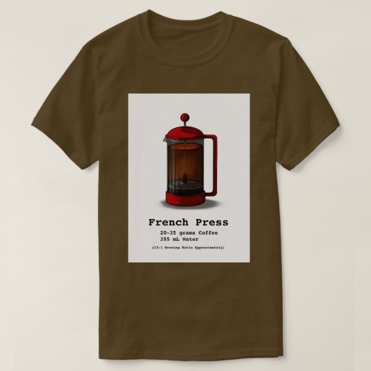 Französische Presse 7 T-Shirt (Design vorne)