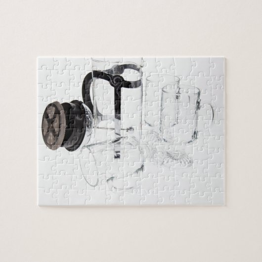 Französische Presse (Cafeteria à Kolben) Puzzle (Horizontal)