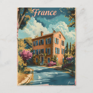 Französische Provence im Vintage-Stil Postkarte