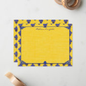 Französische provenzalische Personalisierte Mittei Mitteilungskarte (Vorderseite/Rückseite Beispiel)