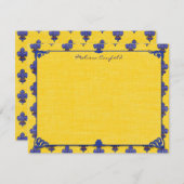 Französische provenzalische Personalisierte Mittei Mitteilungskarte (Vorne/Hinten)