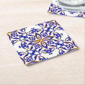 Französische Provinz Rechteckiger Pappuntersetzer (angewinkelt)