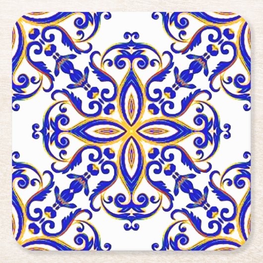 Französische Provinz Rechteckiger Pappuntersetzer (Vorderseite)