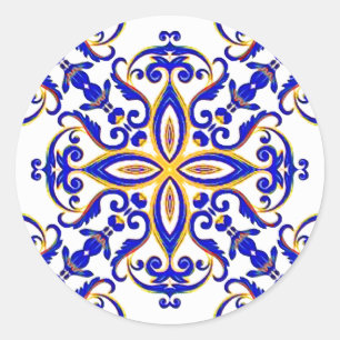 Französische Provinz Runder Aufkleber