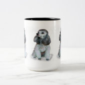 "FRANZÖSISCHE PUDEL-TASSE " ZWEIFARBIGE TASSE (Mittel)