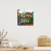 Französische Quarter Balcony Dackel 2 Poster (Küche)